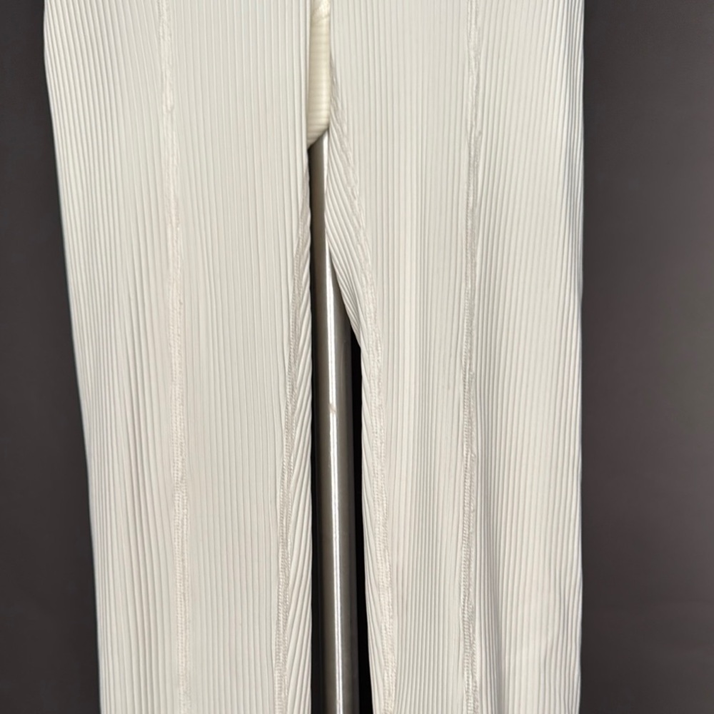 NWT YEAR OF OURS Ribbed Football Leggings Lace-Up Pants • White • XS - Picture 9 of 14